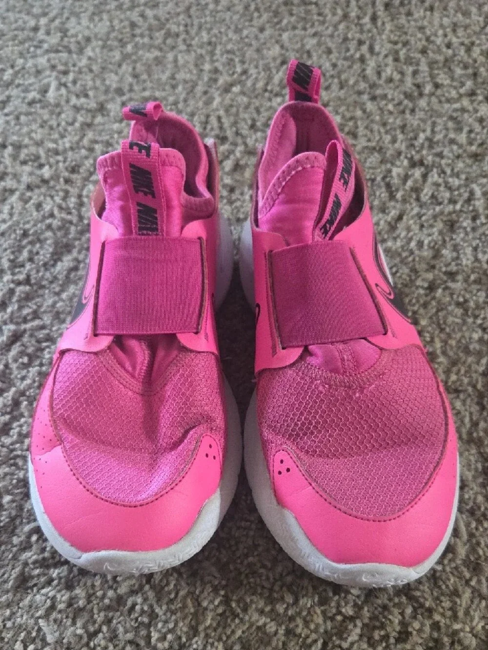 Nike Kids Hot Pink Slip-On Sneakers with White Soles